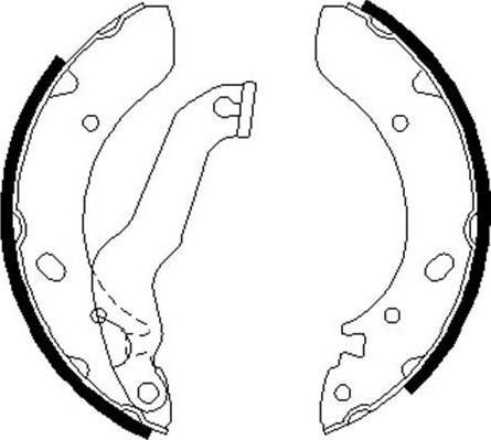 Kavo Parts BS-3404 - Jeu de mâchoires de frein cwaw.fr