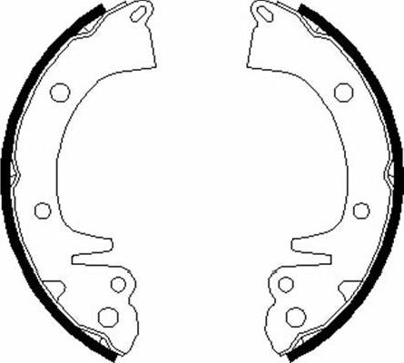 Kavo Parts BS-3401 - Jeu de mâchoires de frein cwaw.fr