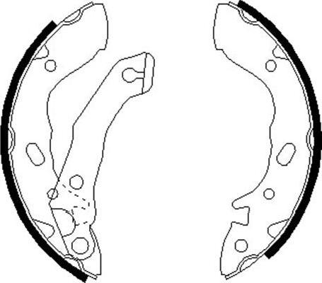 Kavo Parts BS-3403 - Jeu de mâchoires de frein cwaw.fr