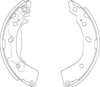 Kavo Parts BS-3414 - Jeu de mâchoires de frein cwaw.fr