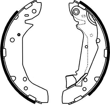 Kavo Parts BS-3416 - Jeu de mâchoires de frein cwaw.fr