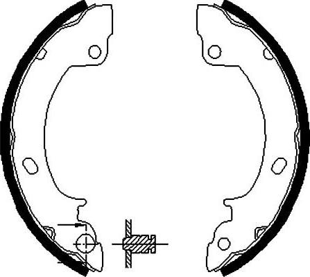 Kavo Parts BS-3411 - Jeu de mâchoires de frein cwaw.fr