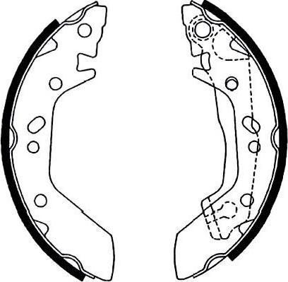 Kavo Parts BS-3412 - Jeu de mâchoires de frein cwaw.fr