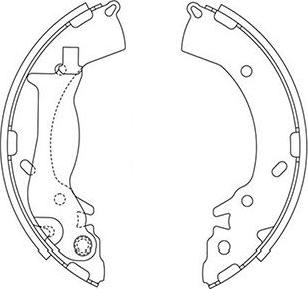 Kavo Parts BS-3417 - Jeu de mâchoires de frein cwaw.fr