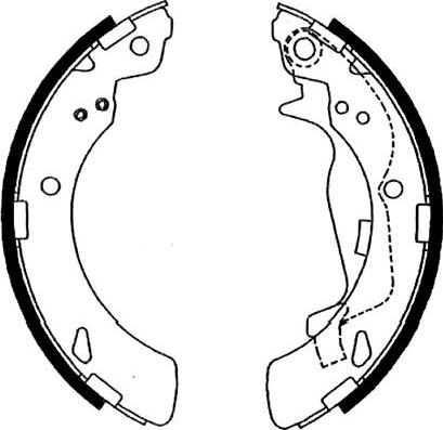 Kavo Parts BS-2912 - Jeu de mâchoires de frein cwaw.fr