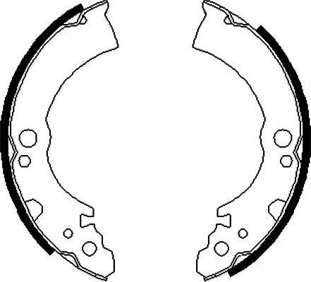 Kavo Parts BS-7404 - Jeu de mâchoires de frein cwaw.fr