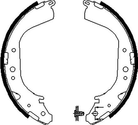 Kavo Parts BS-7406 - Jeu de mâchoires de frein cwaw.fr