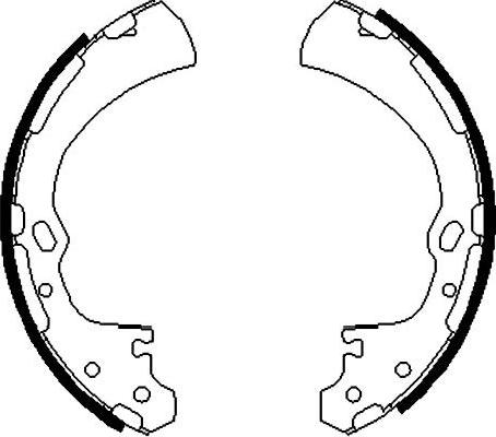 Kavo Parts BS-7408 - Jeu de mâchoires de frein cwaw.fr