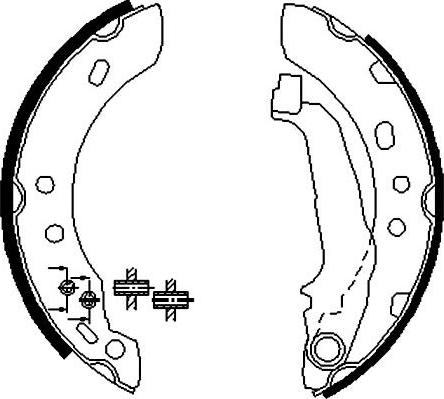 Kavo Parts BS-7414 - Jeu de mâchoires de frein cwaw.fr