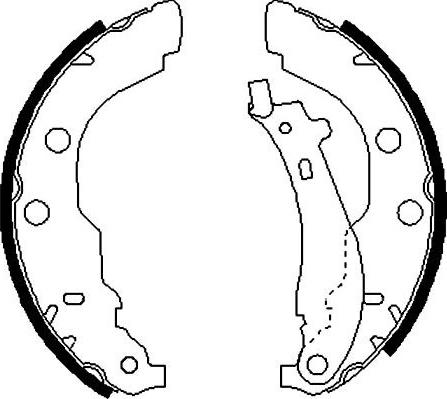 Kavo Parts BS-7416 - Jeu de mâchoires de frein cwaw.fr