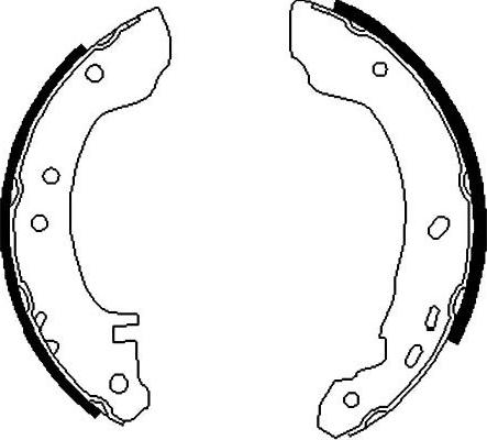 Kavo Parts BS-7411 - Jeu de mâchoires de frein cwaw.fr