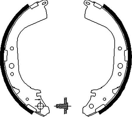 Kavo Parts BS-7412 - Jeu de mâchoires de frein cwaw.fr