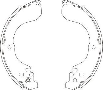 Kavo Parts BS-7439 - Jeu de mâchoires de frein cwaw.fr