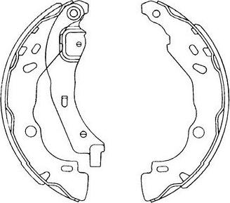 Kavo Parts BS-7435 - Jeu de mâchoires de frein cwaw.fr