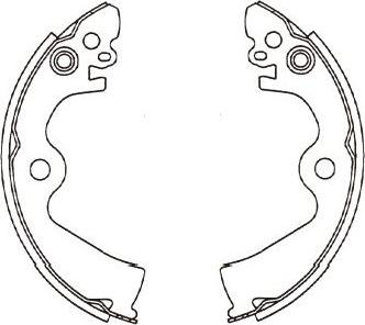 Kavo Parts BS-7437 - Jeu de mâchoires de frein cwaw.fr