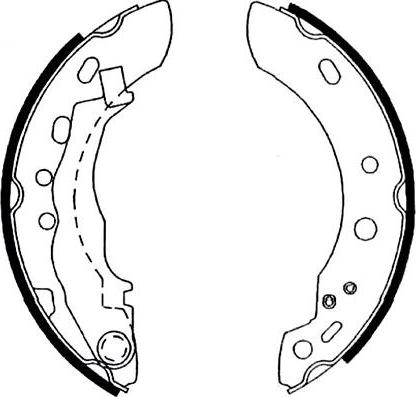 Kavo Parts BS-7425 - Jeu de mâchoires de frein cwaw.fr