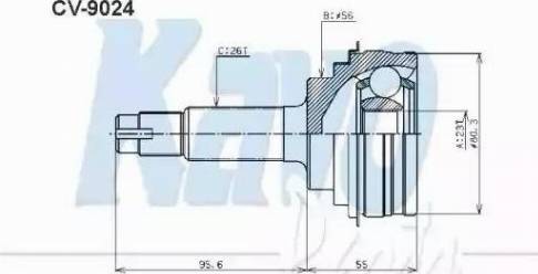 Kavo Parts CV-9024 - Jeu de joints, arbre de transmission cwaw.fr