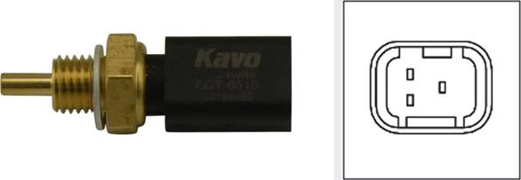 Kavo Parts ECT-6510 - Sonde de température, liquide de refroidissement cwaw.fr