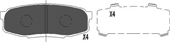 Kavo Parts KBP-9099 - Kit de plaquettes de frein, frein à disque cwaw.fr