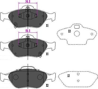 Kavo Parts KBP-9091 - Kit de plaquettes de frein, frein à disque cwaw.fr