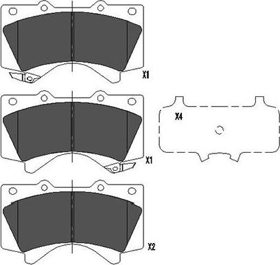 Kavo Parts KBP-9098 - Kit de plaquettes de frein, frein à disque cwaw.fr