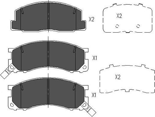 Kavo Parts KBP-9040 - Kit de plaquettes de frein, frein à disque cwaw.fr