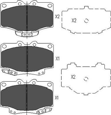 Kavo Parts KBP-9048 - Kit de plaquettes de frein, frein à disque cwaw.fr