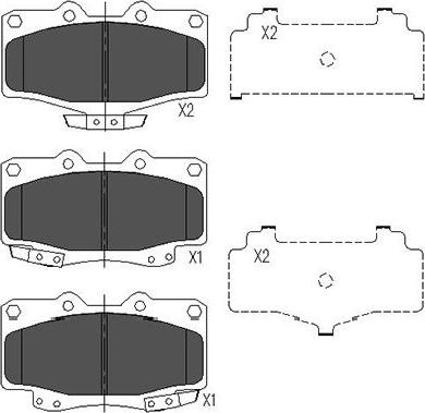 Kavo Parts KBP-9054 - Kit de plaquettes de frein, frein à disque cwaw.fr