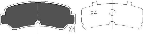 Kavo Parts KBP-9055 - Kit de plaquettes de frein, frein à disque cwaw.fr