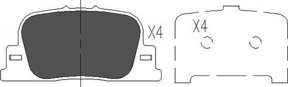 Kavo Parts KBP-9069 - Kit de plaquettes de frein, frein à disque cwaw.fr