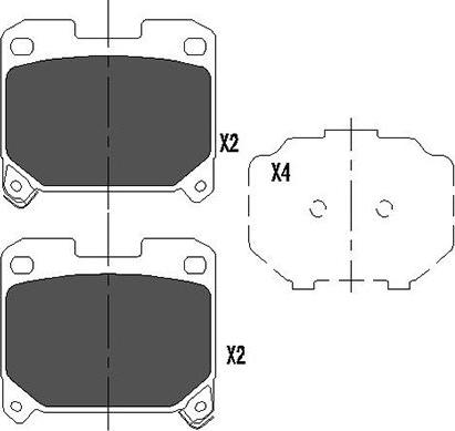 Kavo Parts KBP-9063 - Kit de plaquettes de frein, frein à disque cwaw.fr