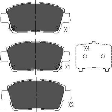 Kavo Parts KBP-9009 - Kit de plaquettes de frein, frein à disque cwaw.fr