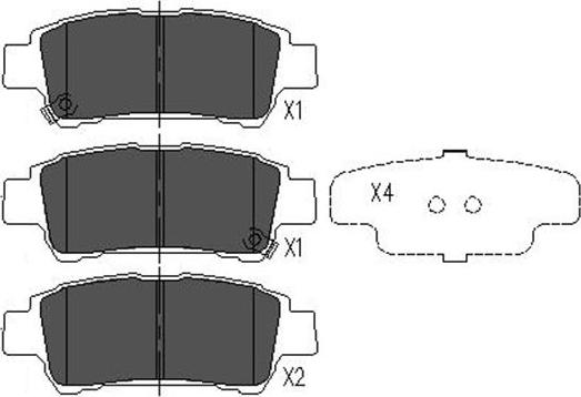 Kavo Parts KBP-9014 - Kit de plaquettes de frein, frein à disque cwaw.fr