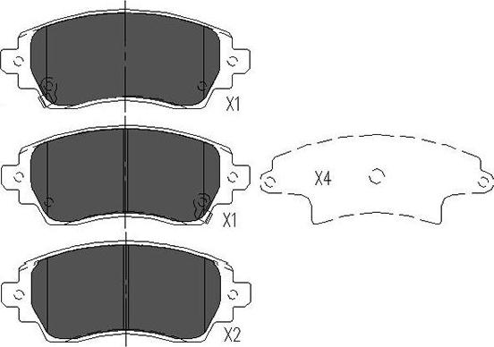 Kavo Parts KBP-9010 - Kit de plaquettes de frein, frein à disque cwaw.fr