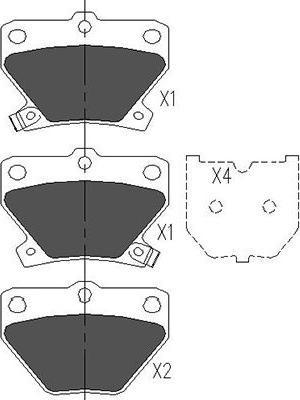 Kavo Parts KBP-9013 - Kit de plaquettes de frein, frein à disque cwaw.fr