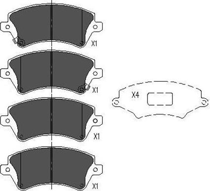 Kavo Parts KBP-9012 - Kit de plaquettes de frein, frein à disque cwaw.fr