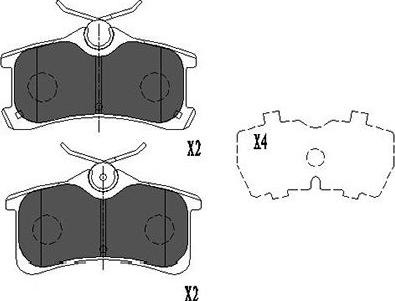 Kavo Parts KBP-9017 - Kit de plaquettes de frein, frein à disque cwaw.fr