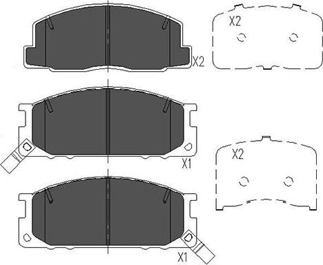 Kavo Parts KBP-9084 - Kit de plaquettes de frein, frein à disque cwaw.fr