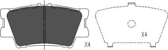 Kavo Parts KBP-9086 - Kit de plaquettes de frein, frein à disque cwaw.fr