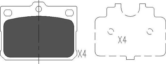 Kavo Parts KBP-9081 - Kit de plaquettes de frein, frein à disque cwaw.fr