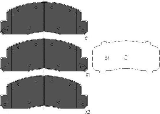 Kavo Parts KBP-9088 - Kit de plaquettes de frein, frein à disque cwaw.fr