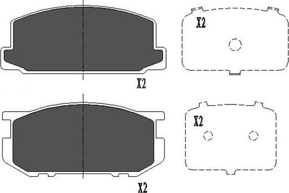 Kavo Parts KBP-9030 - Kit de plaquettes de frein, frein à disque cwaw.fr