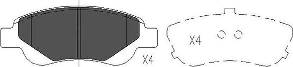 Kavo Parts KBP-9024 - Kit de plaquettes de frein, frein à disque cwaw.fr