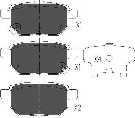 Kavo Parts KBP-9025 - Kit de plaquettes de frein, frein à disque cwaw.fr