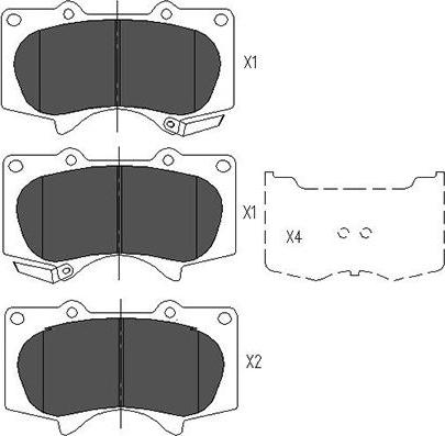 Kavo Parts KBP-9020 - Kit de plaquettes de frein, frein à disque cwaw.fr