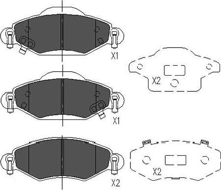 Kavo Parts KBP-9023 - Kit de plaquettes de frein, frein à disque cwaw.fr