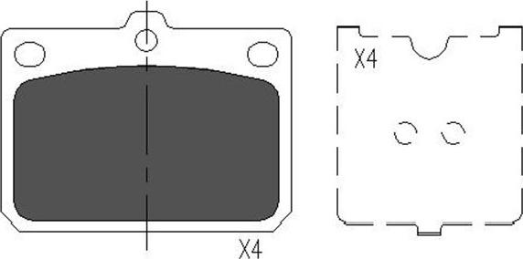 Kavo Parts KBP-9079 - Kit de plaquettes de frein, frein à disque cwaw.fr