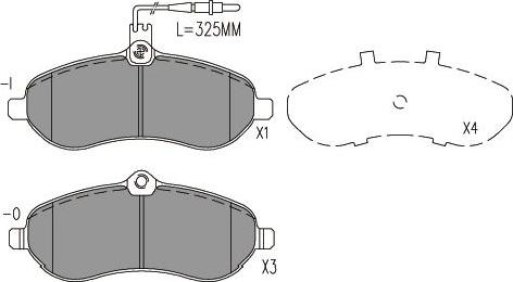 Kavo Parts KBP-9148 - Kit de plaquettes de frein, frein à disque cwaw.fr