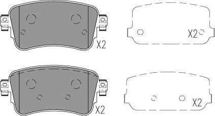 Kavo Parts KBP-9154 - Kit de plaquettes de frein, frein à disque cwaw.fr