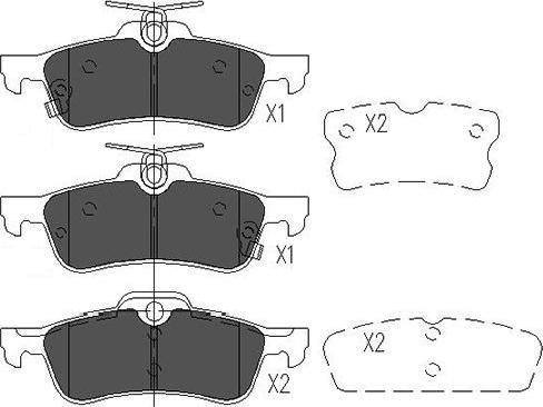 Kavo Parts KBP-9106 - Kit de plaquettes de frein, frein à disque cwaw.fr